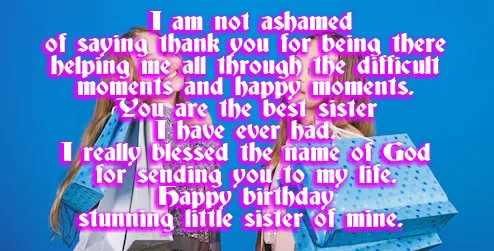 birthday wishes for younger sister from elder sister 