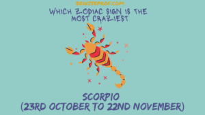 Scorpio (23rd October to 22nd November) - Which Zodiac Sign Is The Most Craziest