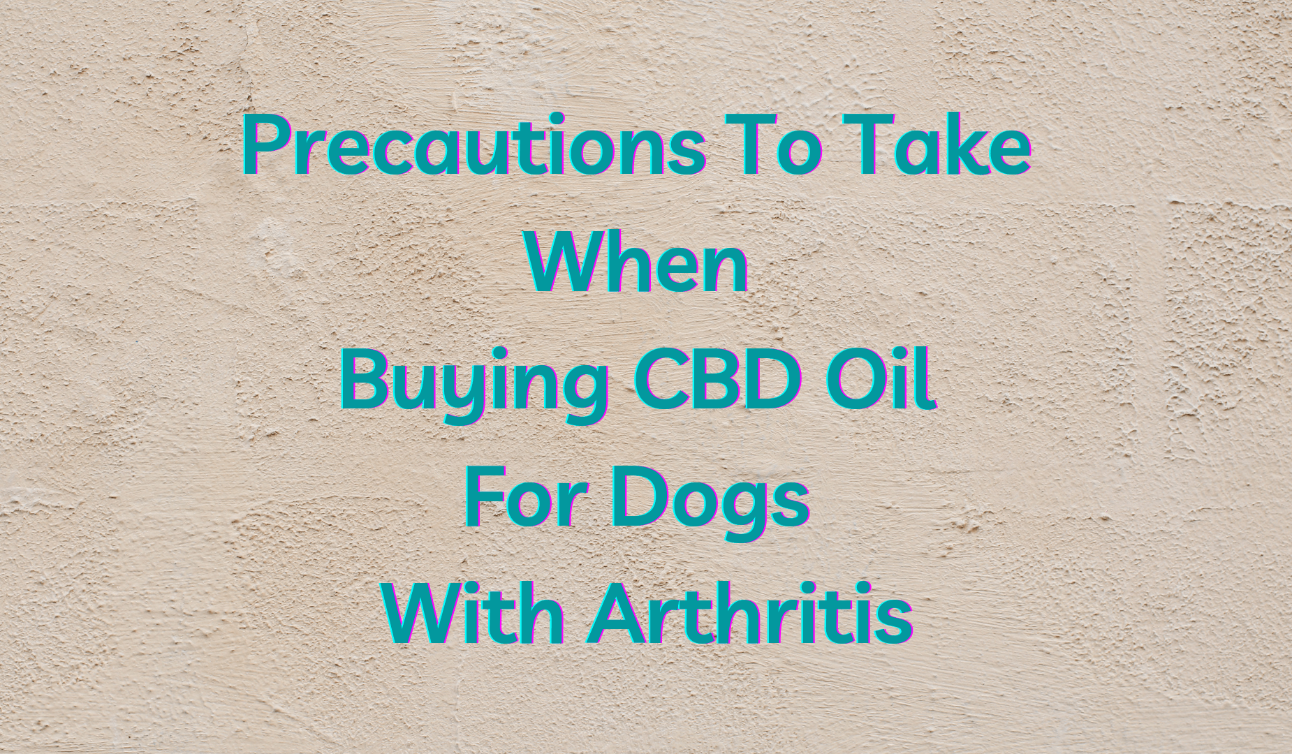 Precautions To Take When Buying CBD Oil For Dogs With Arthritis