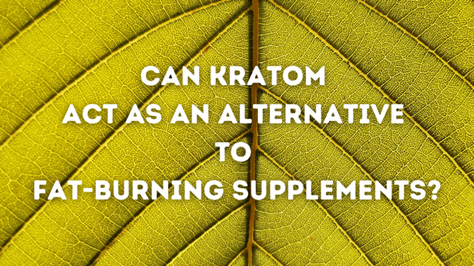 Can Kratom Act As An Alternative To Fat-Burning Supplements?